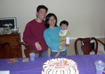 Lim Family with Noah's Cake