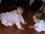 playing with cousin kaya