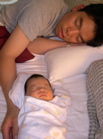 Poppa and Noah Asleep